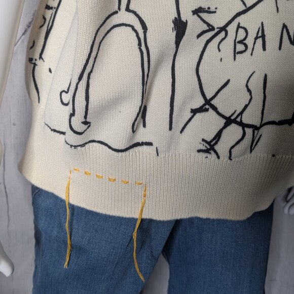 Lee x Jean-Michel Basquiat Scribble Artwork Sweatshirt LARGE NWT - Picture 9 of 16